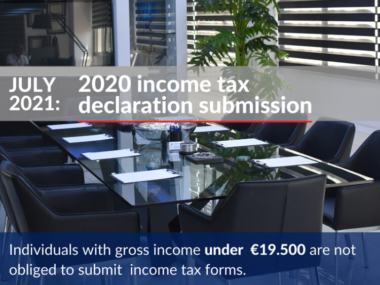2020 income tax declaration submission
